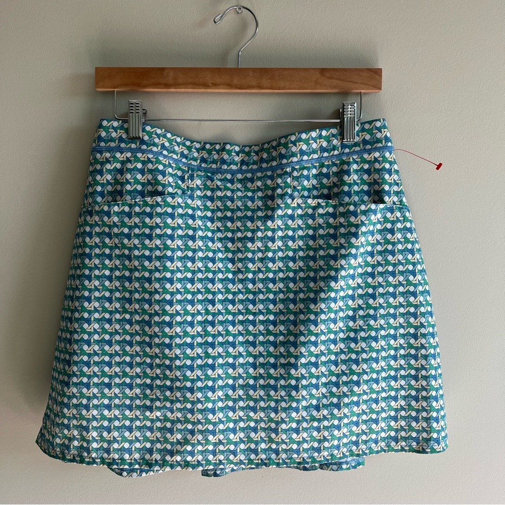 RLX Ralph Lauren Womens Floral Print Layered Detail Athletic Skort Blue Size M‎
